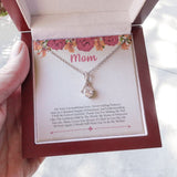 "Unconditional Love" Mom Necklace Gift From Daughter Son Alluring Beauty Pendant Jewelry Box Birthday Thanksgiving Christmas Mothers Day