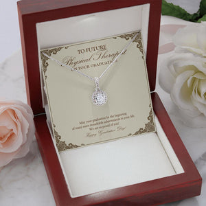 "Achievements In Your Life" Future Physical Therapist Graduation Necklace Gift From Parents Grandparents Friends Teachers Eternal Hope Pendant Jewelry Box