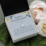 "Feel Young And Carefree" Badass Granddaughter Necklace Gift From Grandma Grandpa Alluring Beauty Pendant Jewelry Box Birthday Christmas Valentines New Year