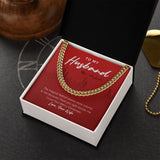 "Colorful Magical Festival" Husband Christmas Necklace Gift From Wife Cuban Link Chain Jewelry Box