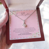 "The Greatest And Honor" Granddaughter Graduation Necklace Gift From Grandma Alluring Beauty Pendant Jewelry Box