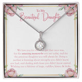 "Amazing Mom-To-Be" Beautiful Pregnant Daughter Necklace Gift From Mom Dad Eternal Hope Pendant Jewelry Box Baby Shower