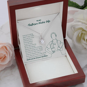 "Caring Seed In Your Heart" Healthcare Worker Wife Necklace Gift From Husband Eternal Hope Pendant Jewelry Box Thanksgiving Christmas Birthday New Year