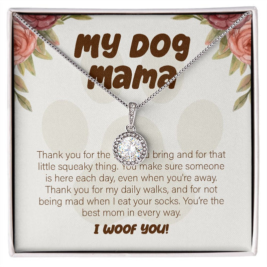 "That Little Squeaky Thing" Dog Mama Necklace Gift From Bestfriend Family Eternal Hope Pendant Jewelry Box Birthday Christmas Thanksgiving