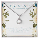 "The Next Chapter" Aunt Engagement Necklace Gift From Nephew Niece Eternal Hope Pendant Jewelry Box