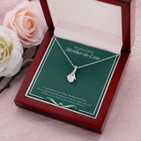 "Joyous Celebration" Beautiful Mother In Law Wedding Anniversary Necklace Gift From Daughter-in-law Son-in-law Alluring Beauty Pendant Jewelry Box
