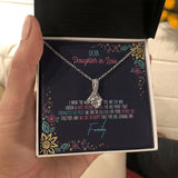 "Soulmates Do Exist" Daughter In Law Necklace Gift From Mother-In-Law Father-In-Law Alluring Beauty Pendant Jewelry Box Birthday Christmas Thanksgiving New Year