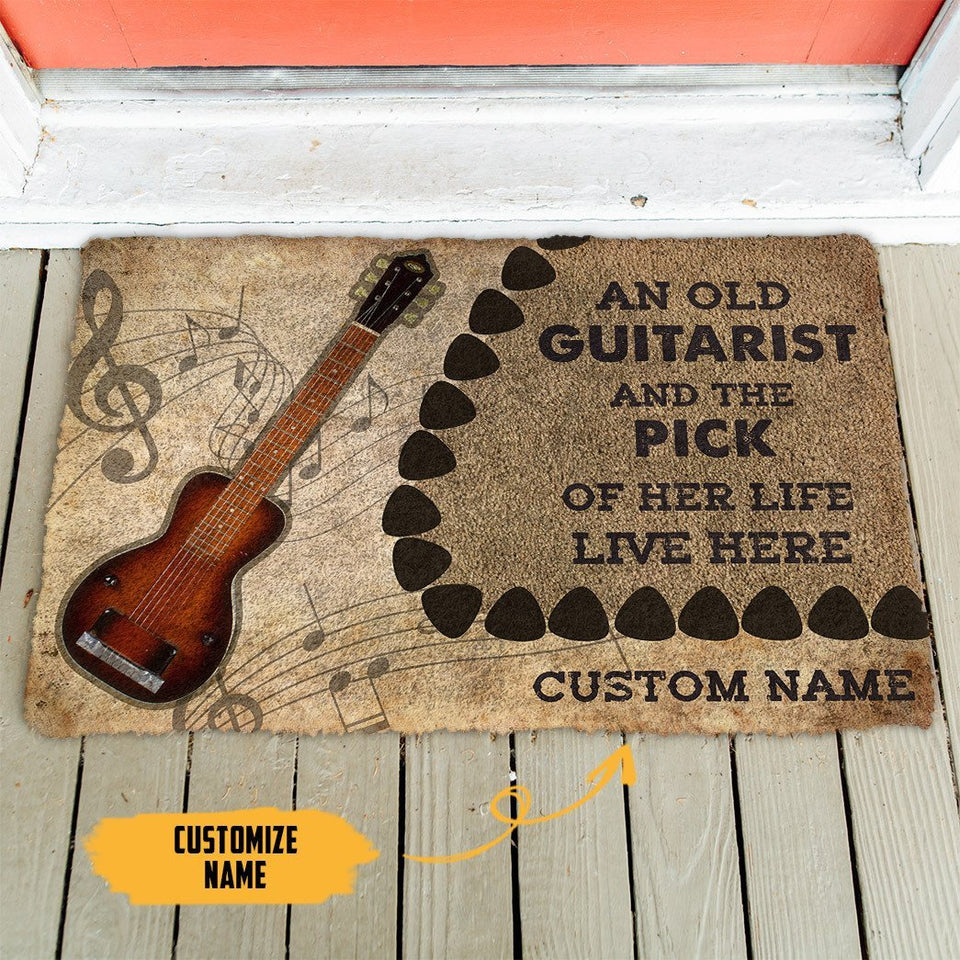 3D Steel Guitars Guitars An Old Guitarist Custom Doormat