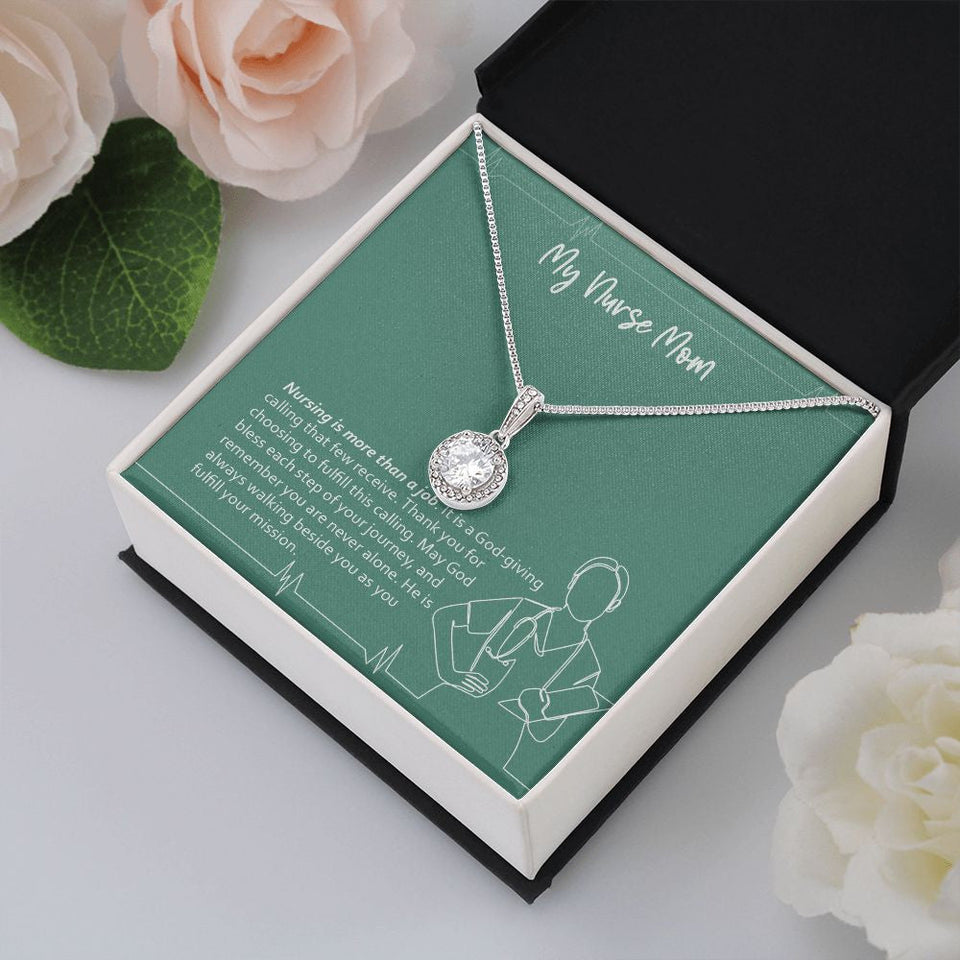 "God-giving Calling" Nurse Mom Necklace Gift From Daughter Son Eternal Hope Pendant Jewelry Box Promotion Graduation Birthday Christmas