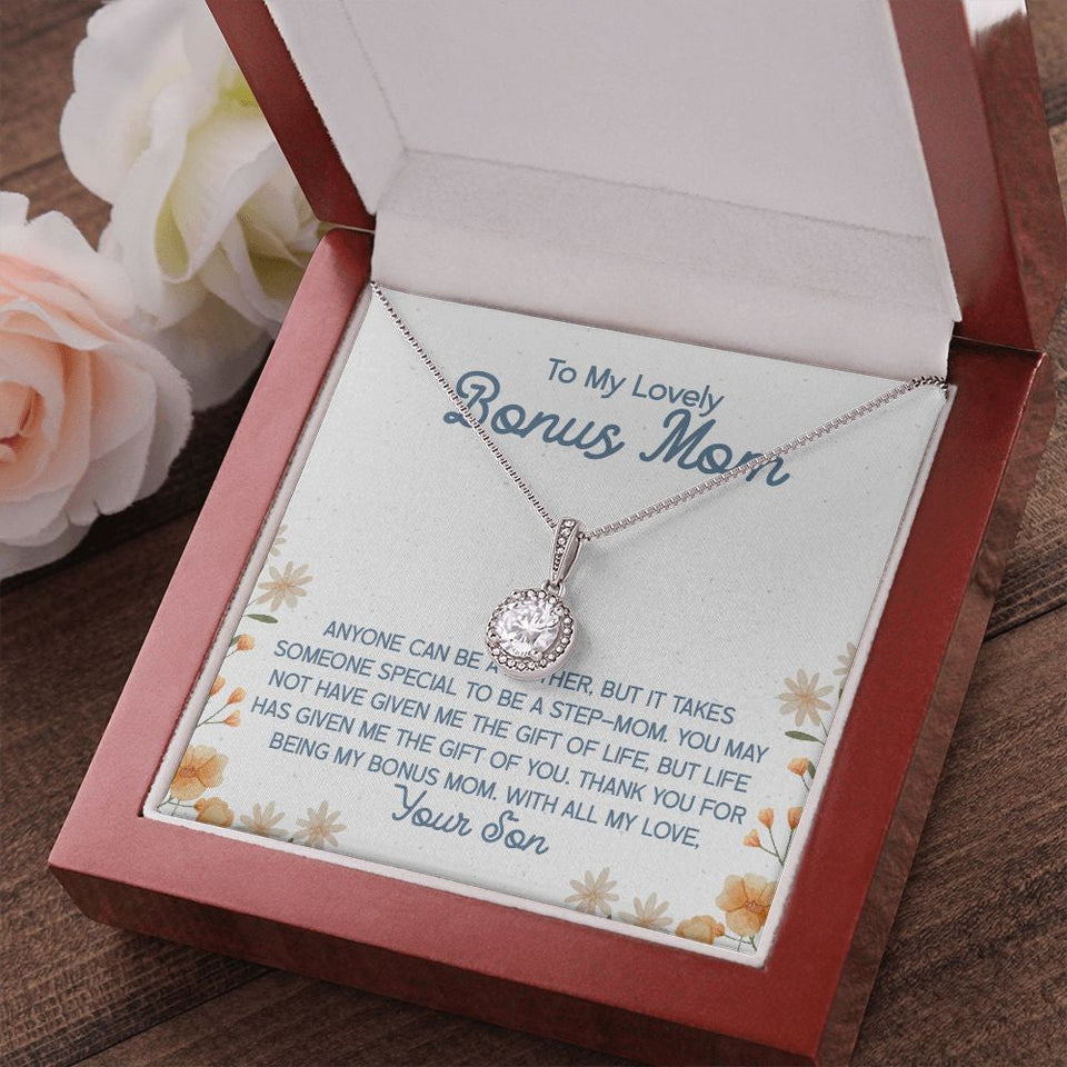 "Takes Someone Special" Bonus Mom Necklace Gift From Daughter Son Eternal Hope Pendant Jewelry Box Birthday Mothers Day Christmas Valentines