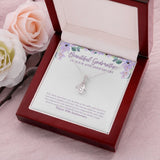 "Many More Lovely Years" Beautiful Godmother 10th Wedding Anniversary Necklace Gift From Godson Goddaughter Alluring Beauty Pendant Jewelry Box