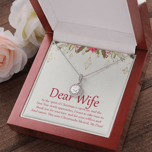 "Selfless And Kind Nature" Wife Christmas Necklace Gift From Husband Eternal Hope Pendant Jewelry Box