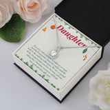 "Precious Gift" Daughter Christmas Necklace Gift From Mom Dad Eternal Hope Pendant Jewelry Box