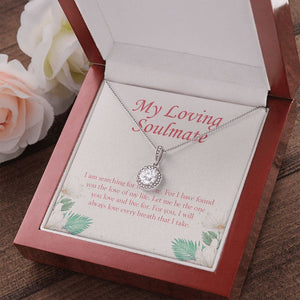 "Searching For No More" Loving Soulmate Necklace Gift From Boyfriend Bestfriend Eternal Hope Pendant Jewelry Box Anniversary Valentines Birthday