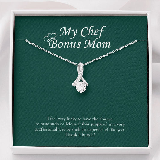 "Expert Chef Like You" Chef Bonus Mom Necklace Gift From Daughter Son Alluring Beauty Pendant Jewelry Box Birthday Christmas Thanksgiving Valentines