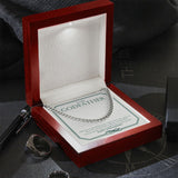 "Special Day Of Love" Godfather Wedding Anniversary Necklace Gift From Goddaughter Godson Cuban Link Chain Jewelry Box