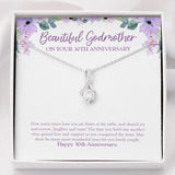 "Many More Lovely Years" Beautiful Godmother 30th Wedding Anniversary Necklace Gift From Goddaughter Godson Alluring Beauty Pendant Jewelry Box