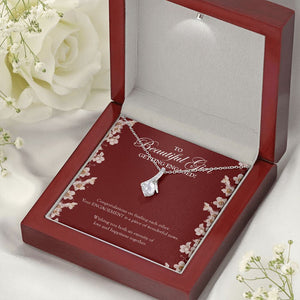 "Eternity Of Love" Beautiful Daughter Engagement Necklace Gift From Mom Dad Parents Alluring Beauty Pendant Jewelry Box