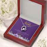 "Not Giving Up" Aunt Wedding Day Necklace Gift From Nephew Niece Forever Love Pendant Jewelry Box