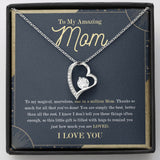 "Simply the best" Amazing Mom Necklace Gift From Son Daughter Forever Love Pendant Jewelry Box Thanksgiving Birthday Christmas Mothers Day