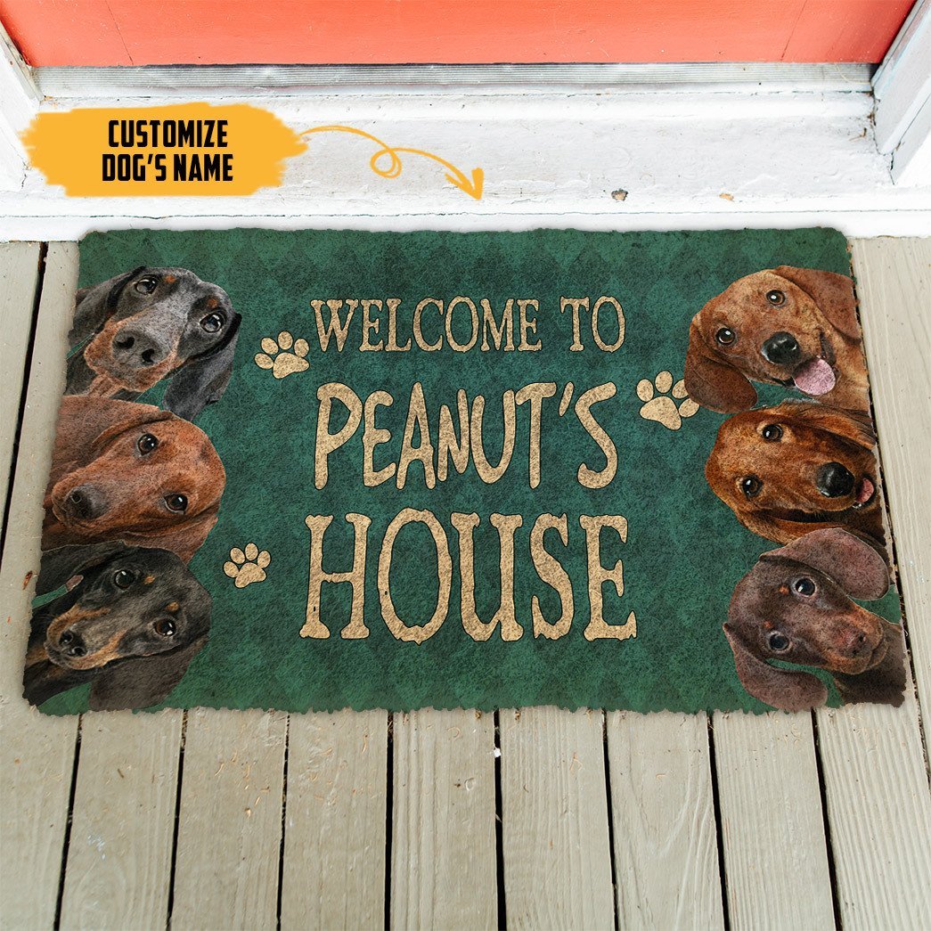 3D Dachshund Welcome You Doormat