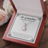 "New Discoveries Each Years" Grandma 20th Wedding Anniversary Necklace Gift From Granddaughter Grandson Eternal Hope Pendant Jewelry Box
