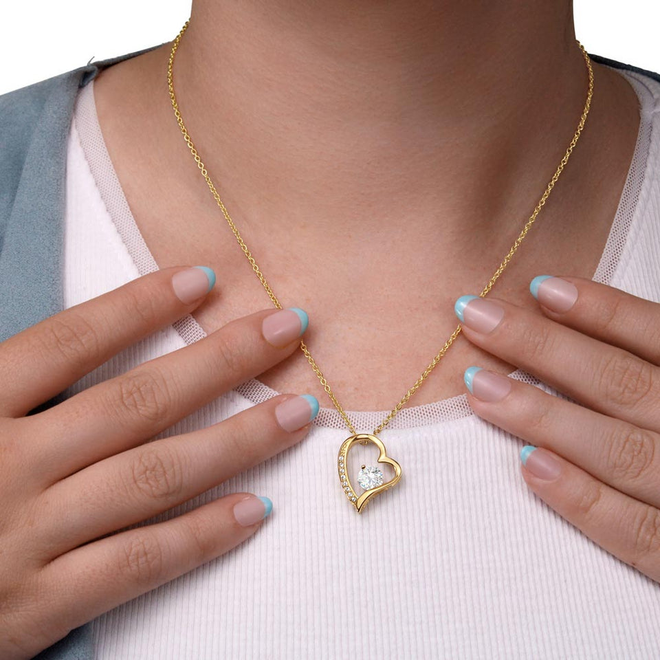 "A Beautiful Friend" Sister In Law 3rd Wedding Anniversary Necklace Gift From Sister-In-Law Brother-In-Law Forever Love Pendant Jewelry Box