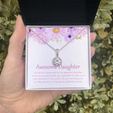 "Always My Awesome Child" Awesome Daughter Necklace Gift From Mom Dad Eternal Hope Pendant Jewelry Box Birthday Thanksgiving New Year Christmas