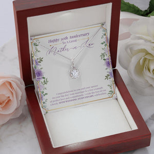 "Example Of Perfect Love" Great Mother In Law 30th Wedding Anniversary Necklace Gift From Daughter-In-Law Son-In-Law Eternal Hope Pendant Jewelry Box