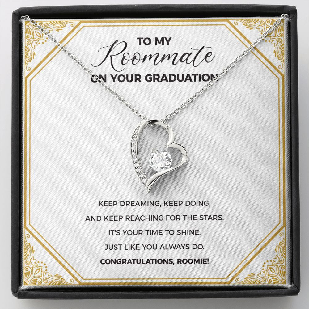 "Keep Dreaming" Roommate Graduation Gift From Bestfriend Roomie Classmate Forever Love Pendant Jewelry Box