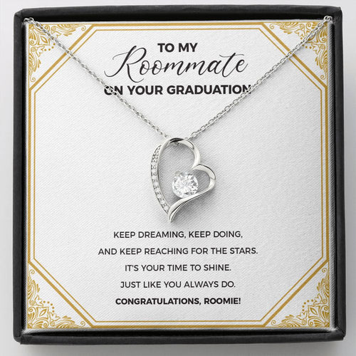 "Keep Dreaming" Roommate Graduation Gift From Bestfriend Roomie Classmate Forever Love Pendant Jewelry Box