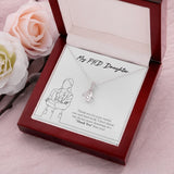 "More Deserving Of Thank You" Ph.D. Daughter Necklace Gift From Mom Dad Alluring Beauty Pendant Jewelry Box Birthday Job Anniversary Christmas