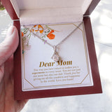 "Supermom In Every Sense" Single Mom Necklace Gift From Daughter Son Alluring Beauty Pendant Jewelry Box Mothers Day Birthday Christmas Valentines