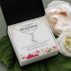 "That's a Record" Beautiful Bestfriend 20th Wedding Anniversary Necklace Gift From Bestie BFF Soul Sister Alluring Beauty Pendant Jewelry Box