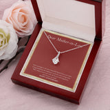 "Making It Work" Mother In Law Wedding Anniversary Necklace Gift From Daughter-In-Law Son-In-Law Alluring Beauty Pendant Jewelry Box