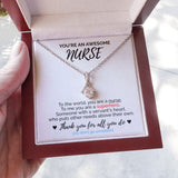 "You Are Superhero" Awesome Nurse Necklace Gift From Friend Parents Co-worker Alluring Beauty Pendant Jewelry Box Birthday Christmas Thanksgiving New Year