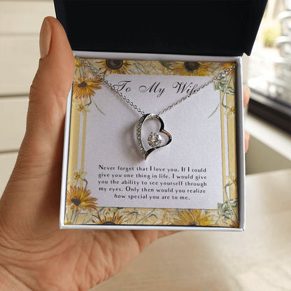 "Special You Are" Wife Necklace Gift From Husband Forever Love Jewelry Box Birthday Christmas Weddings Engagement Thanksgiving Mother's Day Graduation New Year