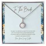 "Finally Found Him" Bride Wedding Day Necklace Gift From Sister Eternal Hope Pendant Jewelry Box