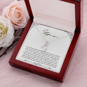 "Bonus in the Package" Step Mom Necklace Gift From Daughter Son Alluring Beauty Jewelry Box Mothers Day Birthday Christmas Valentines