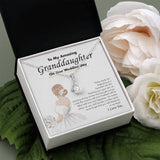 "Beautiful New Life" Granddaughter Wedding Day Necklace Gift From Grandma Grandpa Alluring Beauty Pendant Jewelry Box