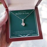 "Joyous Celebration" Beautiful Mother In Law Wedding Anniversary Necklace Gift From Daughter-in-law Son-in-law Alluring Beauty Pendant Jewelry Box