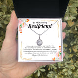 "Golden Couple" Amazing Bestfriend 30th Wedding Anniversary Necklace Gift From Bestie BFF Soul Sister Eternal Hope Pendant Jewelry Box