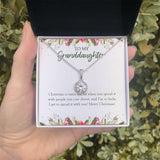 "Extra Special With You" Granddaughter Christmas Necklace Gift From Grandma Grandpa Eternal Hope Pendant Jewelry Box