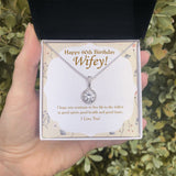 "Good Health And Times" Wife 60th Birthday Necklace Gift From Husband Eternal Hope Pendant Jewelry Box