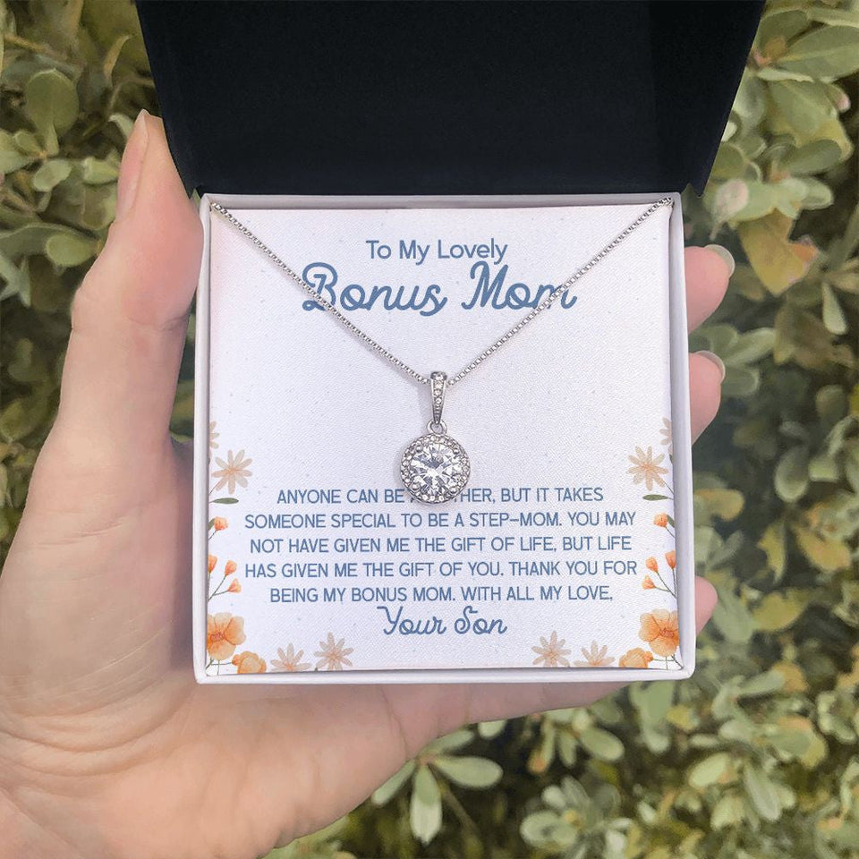 "Takes Someone Special" Bonus Mom Necklace Gift From Daughter Son Eternal Hope Pendant Jewelry Box Birthday Mothers Day Christmas Valentines