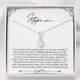 "Bonus in the Package" Step Mom Necklace Gift From Daughter Son Alluring Beauty Jewelry Box Mothers Day Birthday Christmas Valentines