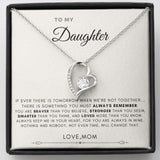 "Keep Me In Your Heart" Daughter Necklace Gift From Mom Dad Parents Forever Love Pendant Jewelry Box Graduation Thanksgiving Birthday Christmas