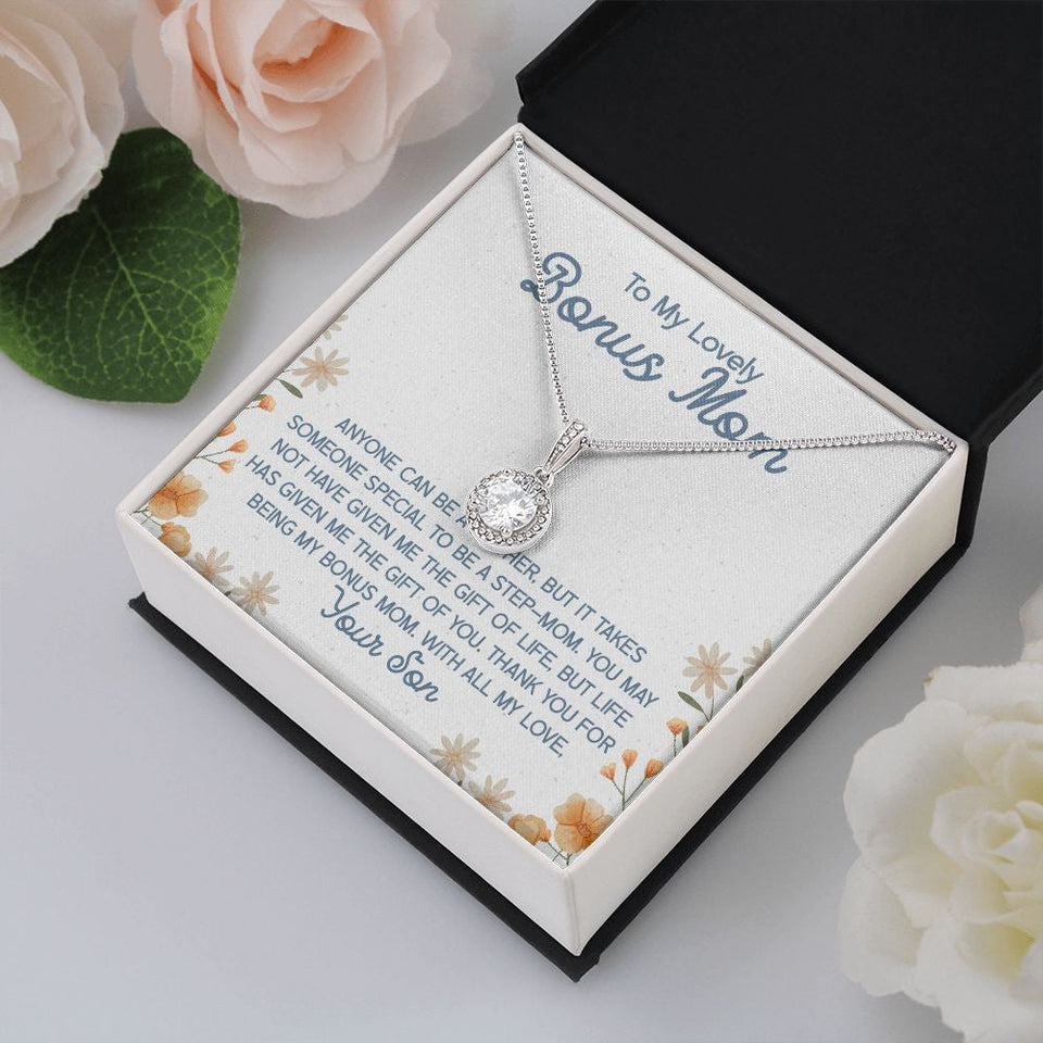 "Takes Someone Special" Bonus Mom Necklace Gift From Daughter Son Eternal Hope Pendant Jewelry Box Birthday Mothers Day Christmas Valentines