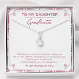 "All You Need" Daughter Graduation Necklace Gift From Mom Dad Parents Alluring Beauty Pendant Jewelry Box