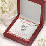 "My Son Has Chosen" Lovely Daughter In Law 7th Wedding Anniversary Necklace Gift From Mother-In-Law Father-In-Law Forever Love Pendant Jewelry Box